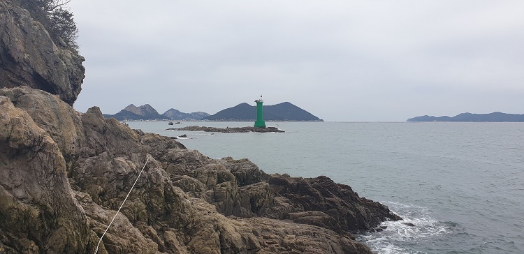 군산 신시도 등대 갯바위 포인트 전경